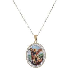 St. Michael Silver Necklace Pendant